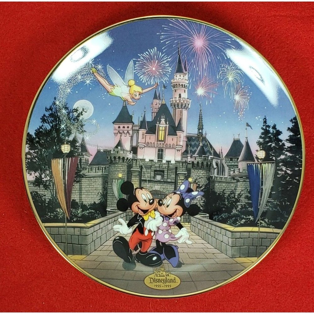 Disneyland's 40th Anniversary Collectors Plate "Sleeping Beautys Castle" MIB+COA